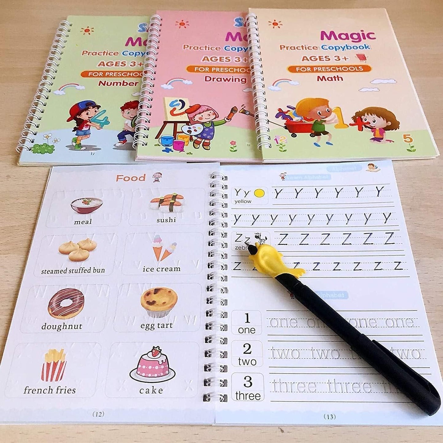 Twinklez Magic Book (BUY 1 BOOKS GET 4 BOOKS 1 Pen,1 Grip, 10 REFILLS FREE)