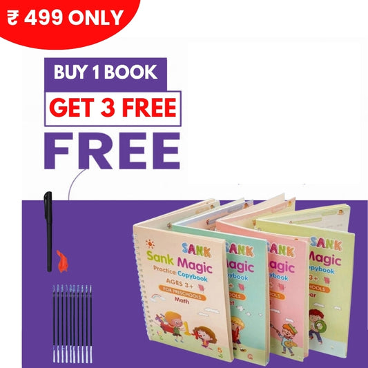 Twinklez Magic Book (BUY 1 BOOKS GET 4 BOOKS 1 Pen,1 Grip, 10 REFILLS FREE)